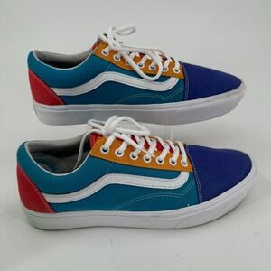 Vans Off the Wall Skate Shoes UNISEX Multicolor Lace Up MENS 10.5 WOMENS 12